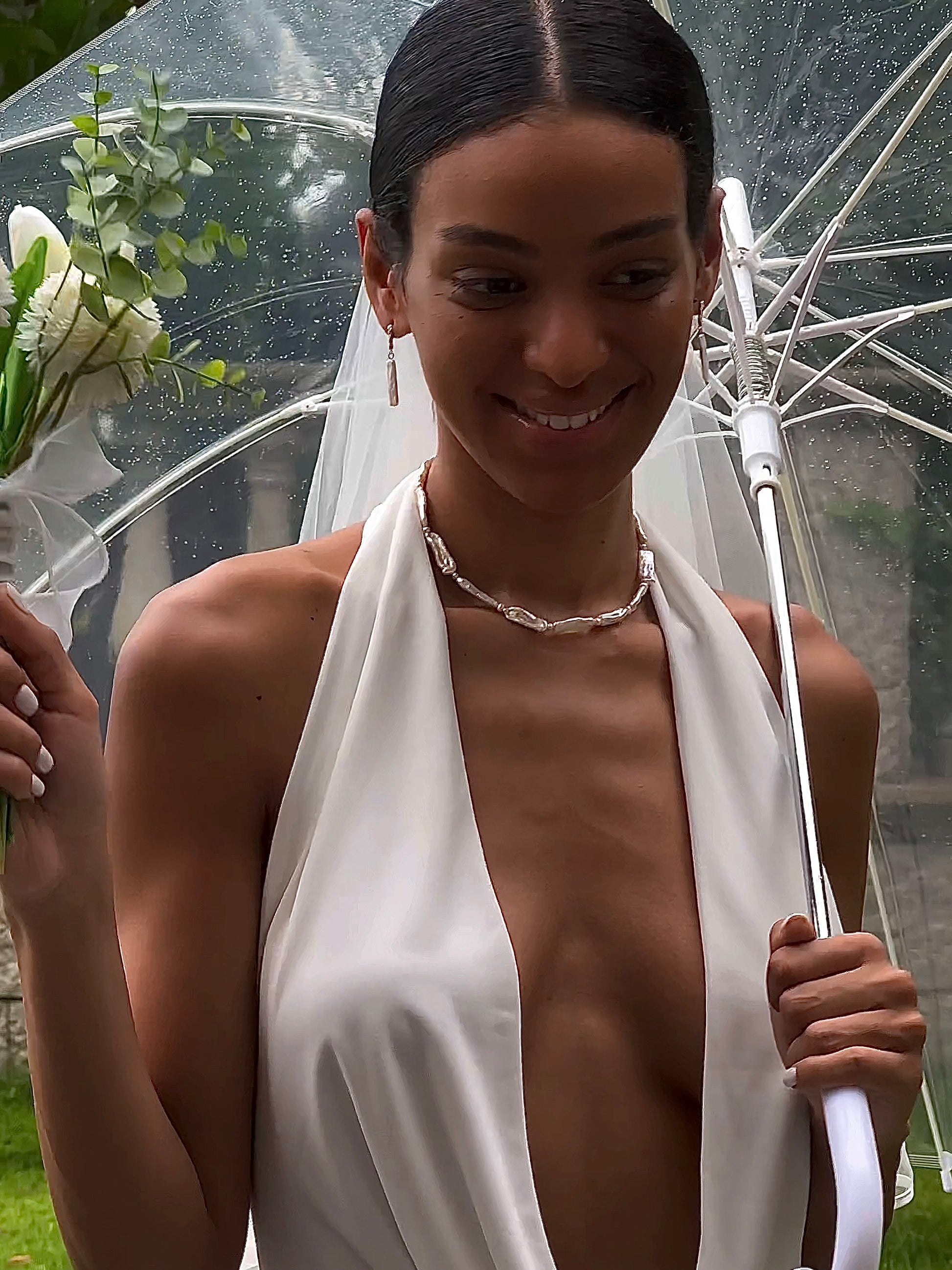 Baroque Stick Pearl Necklace - Default Title - Necklace - ONNNIII