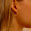 Pearl Huggie Earrings - Gold - Earrings - ONNNIII