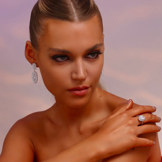 Double Oval Drop Earrings - Earrings - ONNNIII