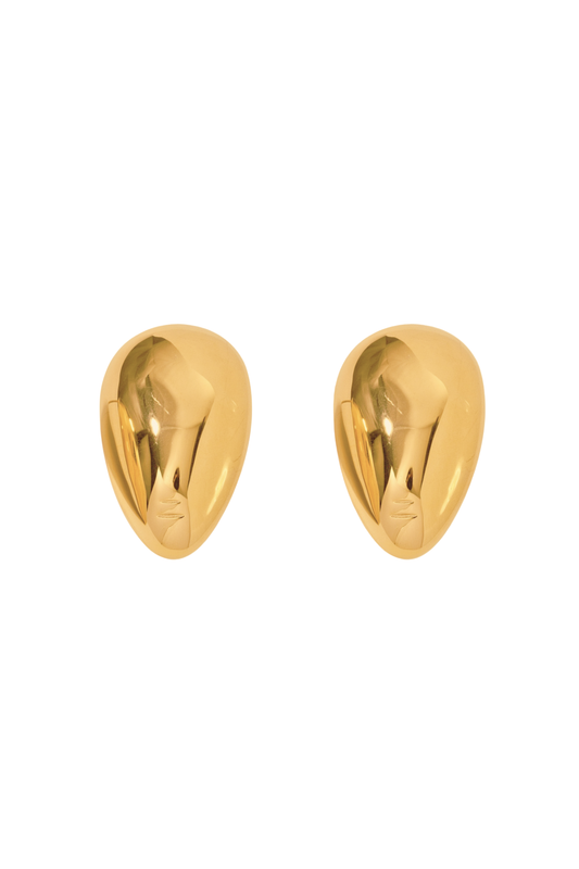 Chunky Teardrop Stud Earrings