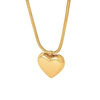 Puffy Heart Pendant Necklace