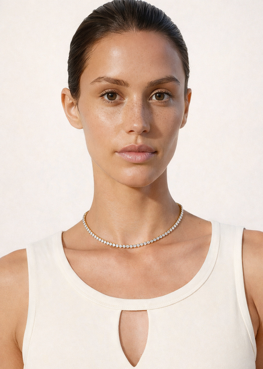 Tennis Necklace｜Gold