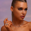 Wave Open Ring - Rhodium Plated Sterling Silver - Hypoallergenic - Ring - ONNNIII