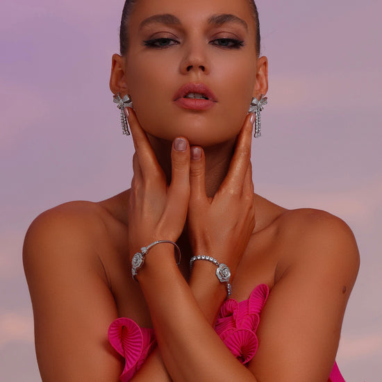 Bow Drop Earrings - Earrings - ONNNIII