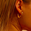 Twisted Triangle Hoop Earrings - Earrings - ONNNIII