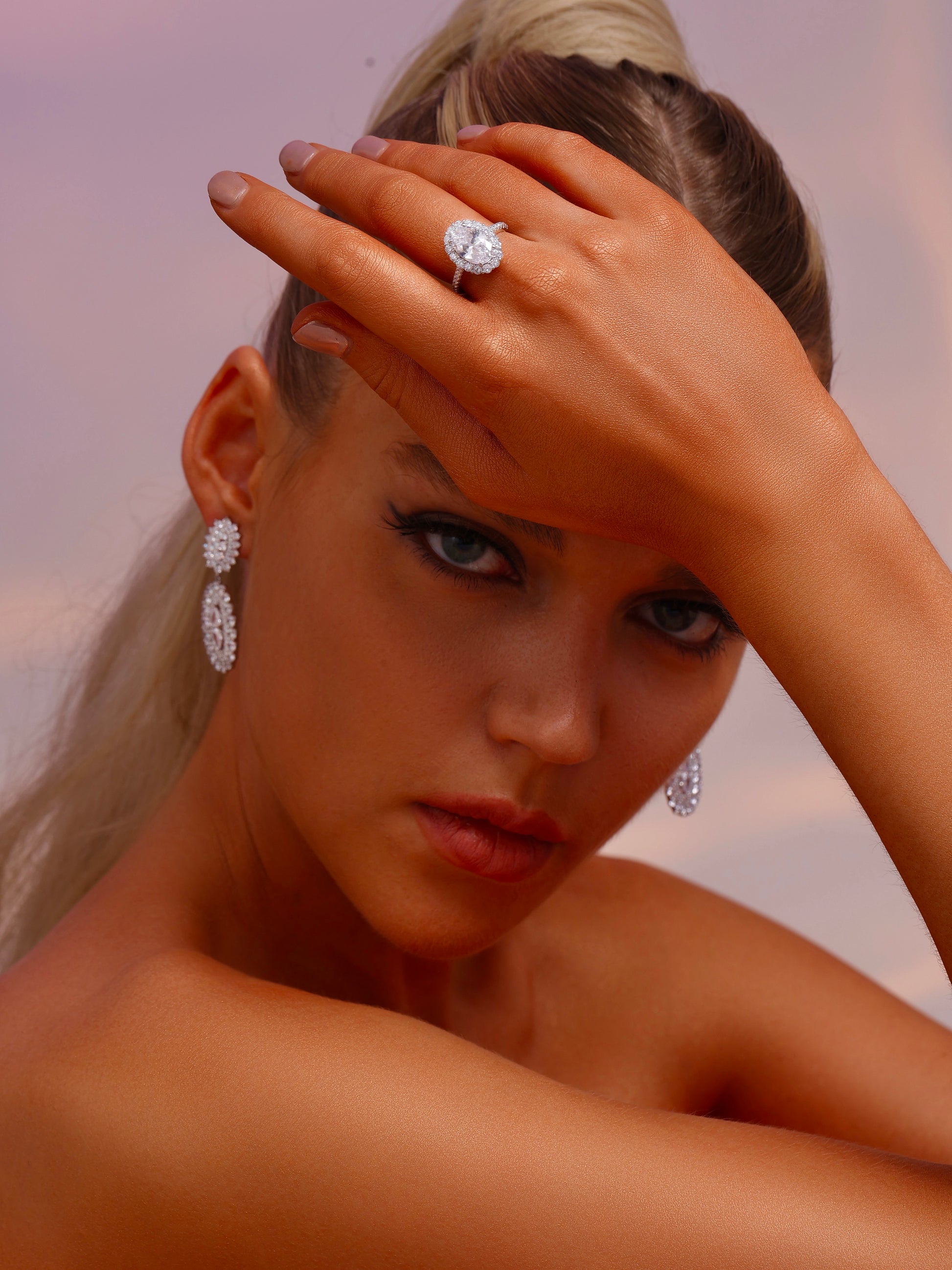 Double Oval Drop Earrings - Earrings - ONNNIII