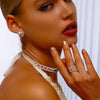 Open Criss Cross Pavé Ring - Ring - ONNNIII