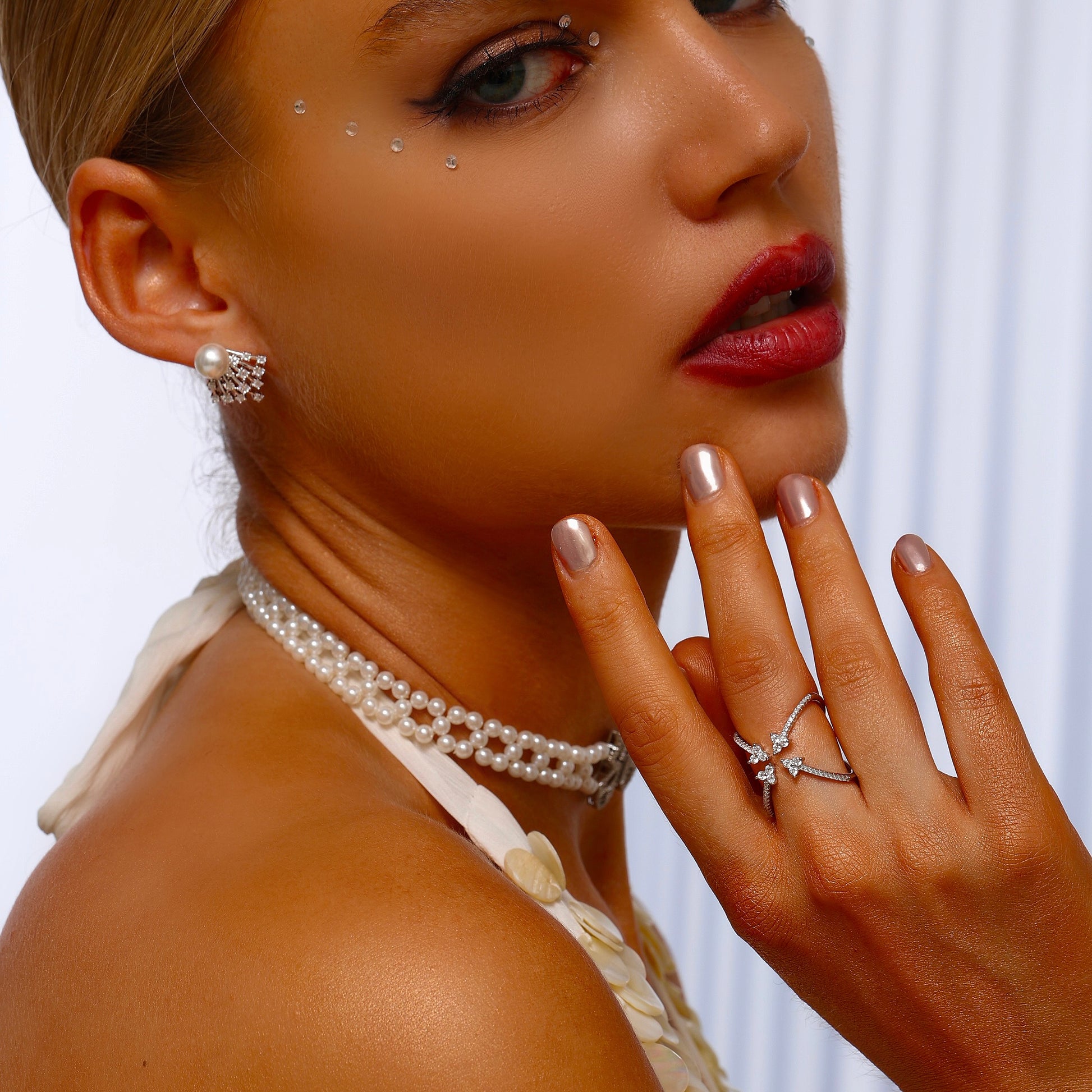 Open Criss Cross Pavé Ring - Ring - ONNNIII