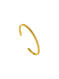 Textured Cuff Bangle - Gold