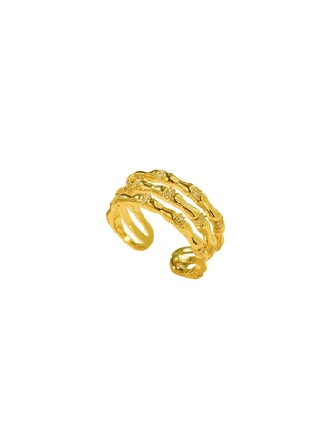 Bamboo Triple Band Ring