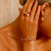 Pearl Textured Open Ring - Ring - ONNNIII