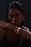 Erosion Textured Chunky Hoops - Earrings - ONNNIII