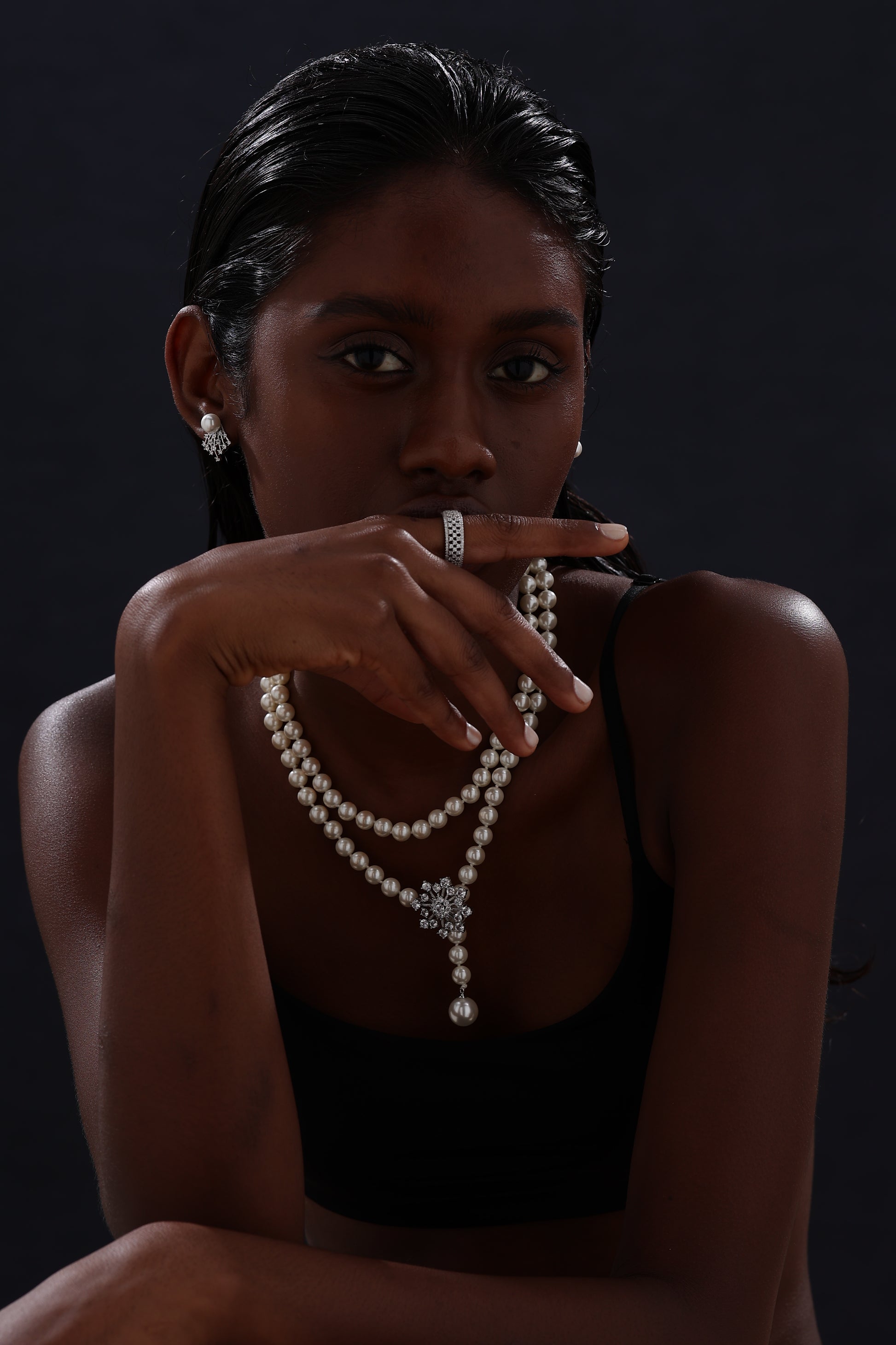 5-Row Pavé Ring - Silver - Ring - ONNNIII