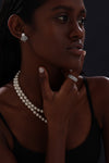 Pearl Scallop Stud Earrings - Earrings - ONNNIII