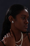 Pearl Scallop Stud Earrings - Earrings - ONNNIII