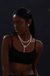 Pearl Scallop Stud Earrings - Earrings - ONNNIII