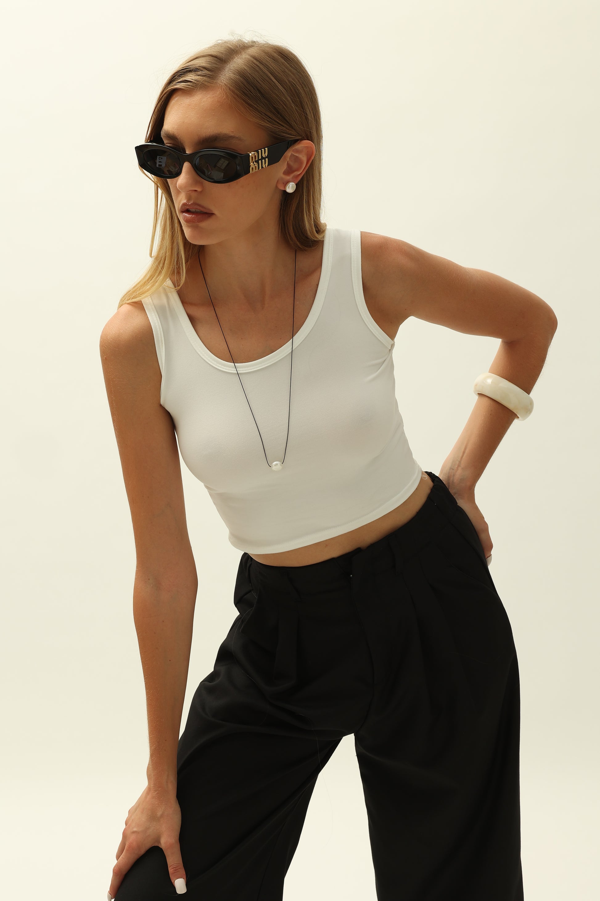 LUNA NECKLACE | BLACK - Default Title - Necklace - ONNNIII