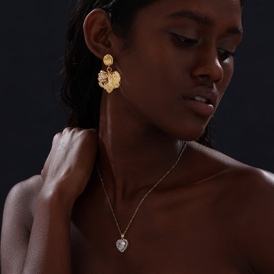 Heart Drop Earrings - Earrings - ONNNIII