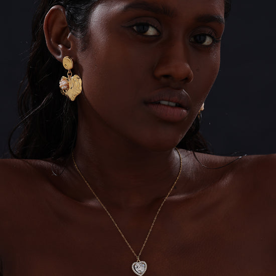 Heart Drop Earrings - Earrings - ONNNIII