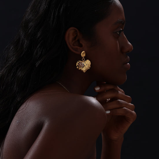 Heart Drop Earrings - Earrings - ONNNIII