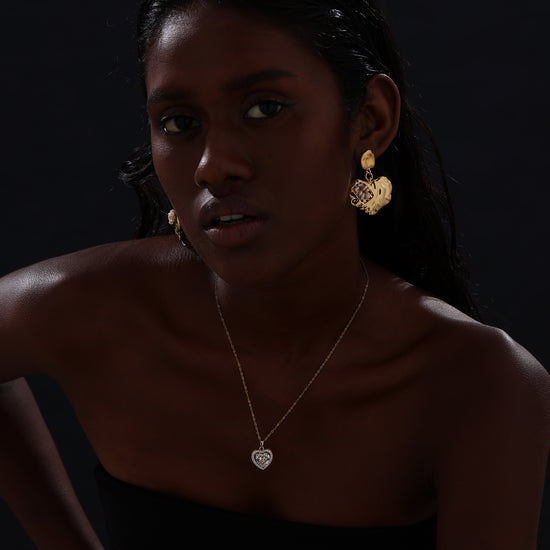 Heart Drop Earrings - Earrings - ONNNIII