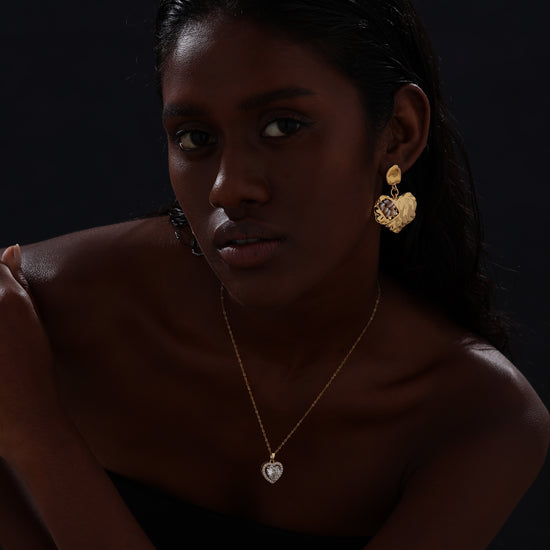 Heart Drop Earrings - Earrings - ONNNIII