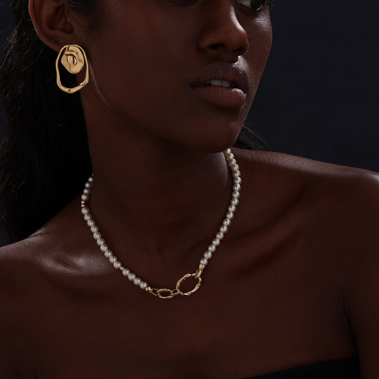 Pearl Beaded Necklace - Necklace - ONNNIII