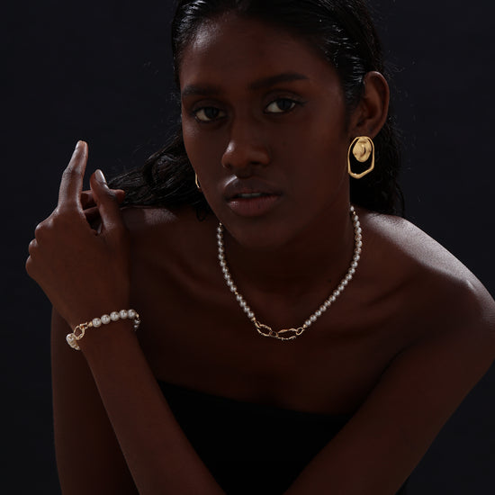 Pearl Beaded Necklace - Necklace - ONNNIII