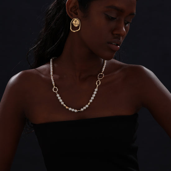Pearl Beaded Long Necklace - Necklace - ONNNIII