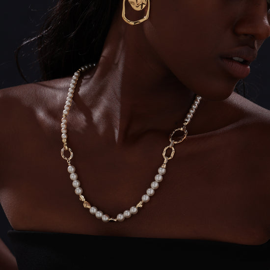 Pearl Beaded Long Necklace - Necklace - ONNNIII
