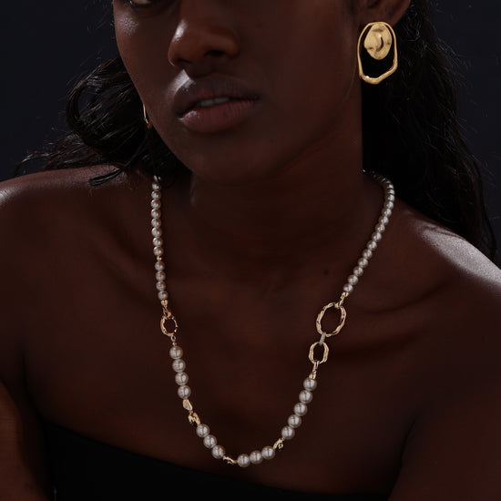 Pearl Beaded Long Necklace - Necklace - ONNNIII