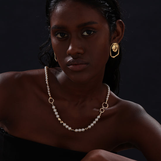 Pearl Beaded Long Necklace - Necklace - ONNNIII
