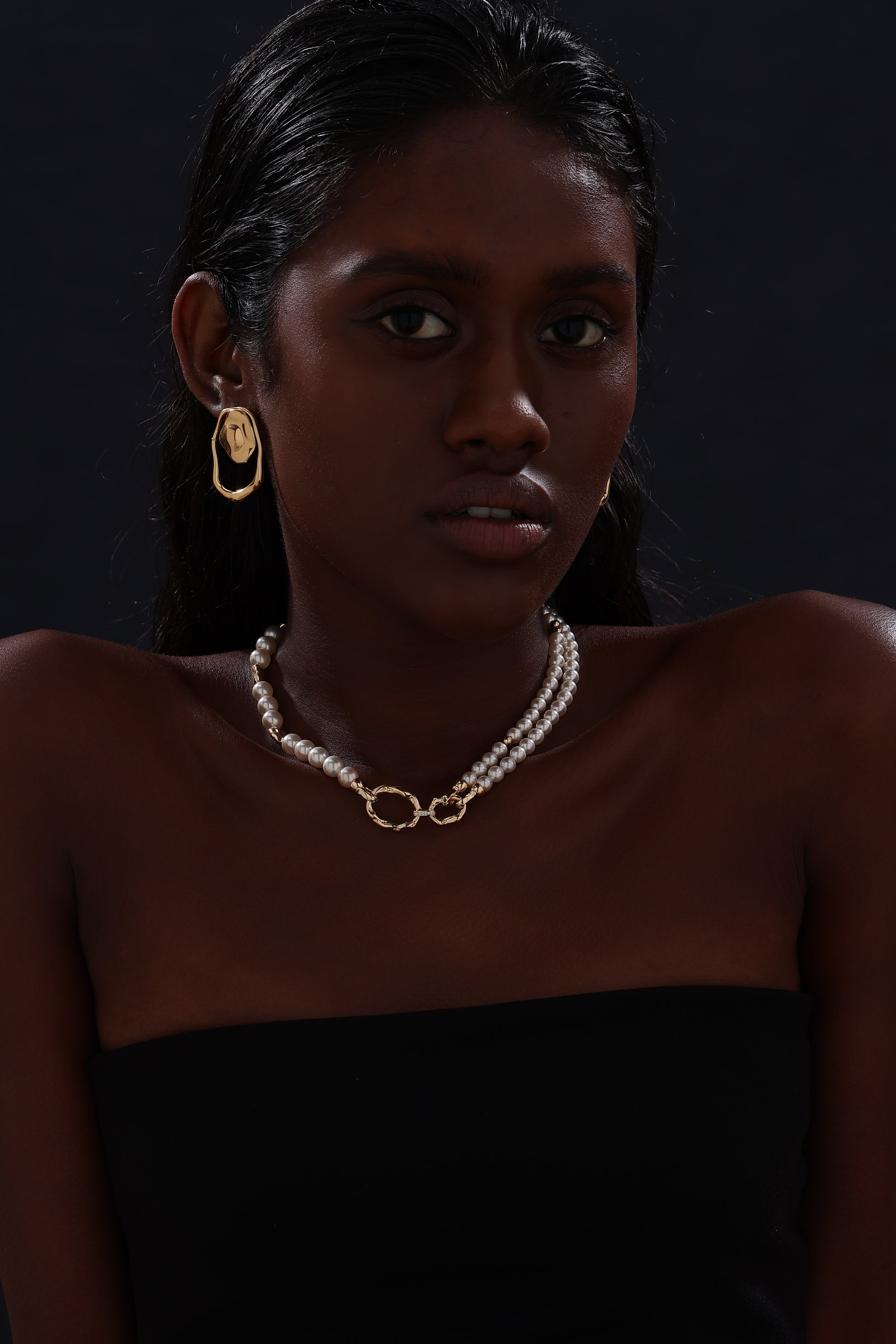 Pearl Beaded Choker - Necklace - ONNNIII