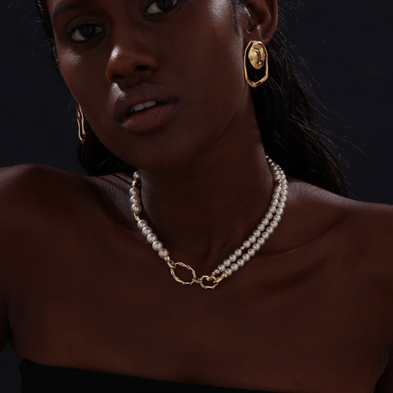 Pearl Beaded Choker - Necklace - ONNNIII