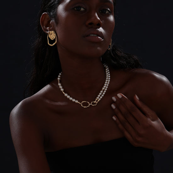 Pearl Beaded Choker - Necklace - ONNNIII