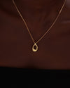 Circle Pendant Necklace - 22K Gold Vermeil