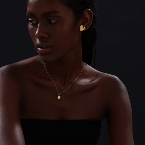 Letter Lock Pendant Necklace - Necklace - ONNNIII