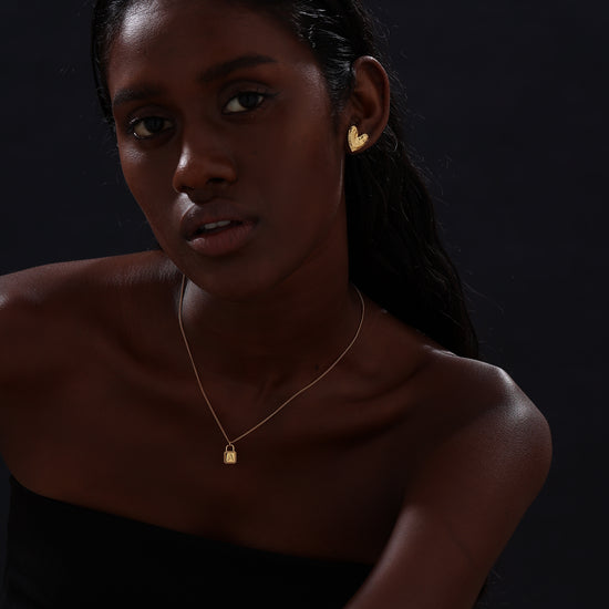 Letter Lock Pendant Necklace - Necklace - ONNNIII