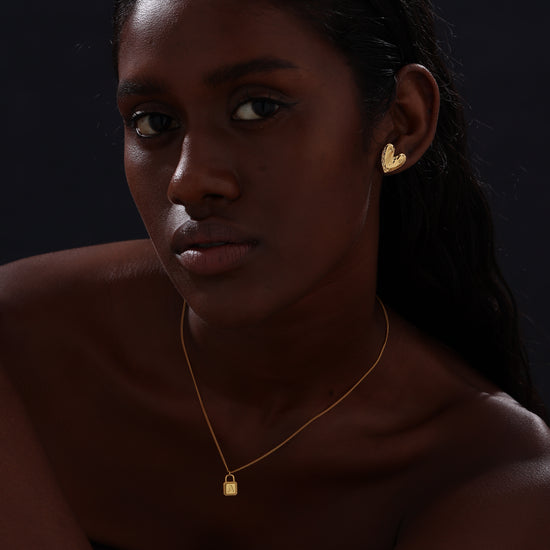 Letter Lock Pendant Necklace - Necklace - ONNNIII