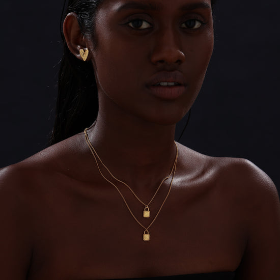 Letter Lock Pendant Necklace - Necklace - ONNNIII