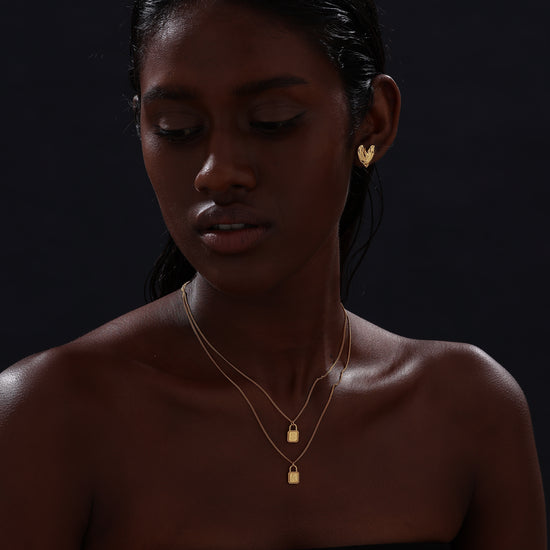 Letter Lock Pendant Necklace - Necklace - ONNNIII