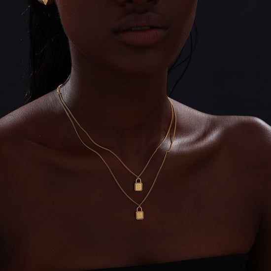 Letter Lock Pendant Necklace - Necklace - ONNNIII