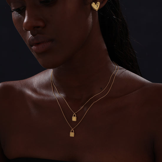 Letter Lock Pendant Necklace - Necklace - ONNNIII