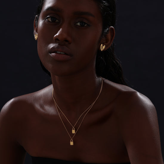 Letter Lock Pendant Necklace - Necklace - ONNNIII