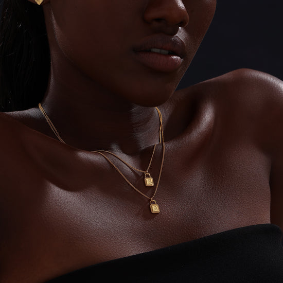 Letter Lock Pendant Necklace - Necklace - ONNNIII