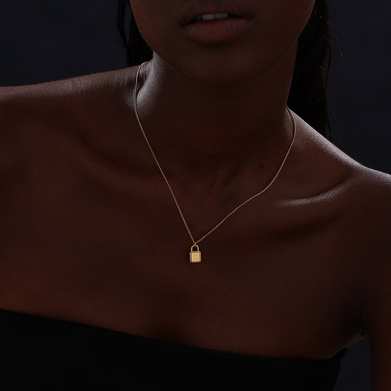 Letter Lock Pendant Necklace - Necklace - ONNNIII