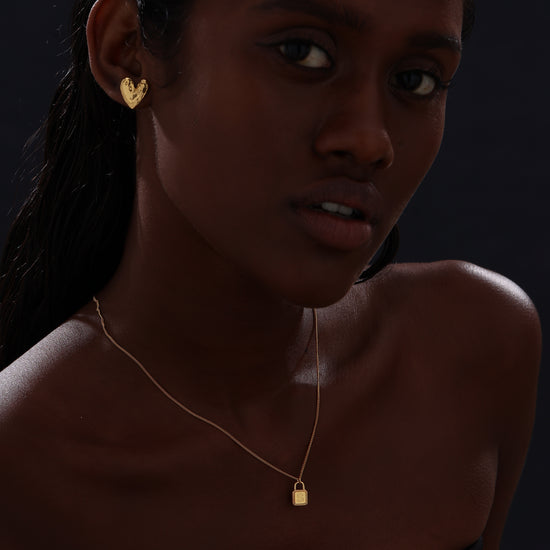 Letter Lock Pendant Necklace - Necklace - ONNNIII