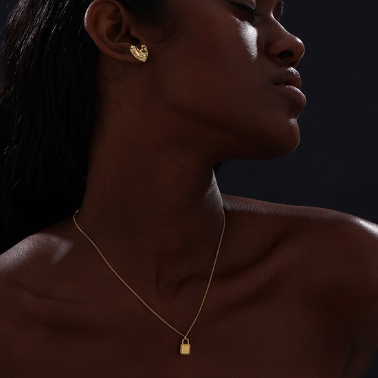Letter Lock Pendant Necklace - Necklace - ONNNIII
