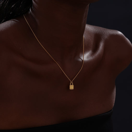 Letter Lock Pendant Necklace - Necklace - ONNNIII