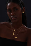 Textured Heart Pendant Necklace - Necklace - ONNNIII